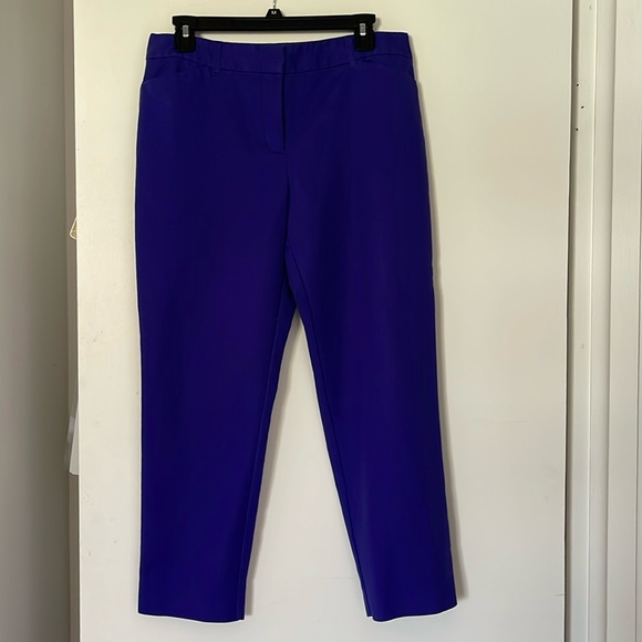 Liz Claiborne Career Emma Classic Pants Blue-Purplish size 8 - Picture 1 of 5